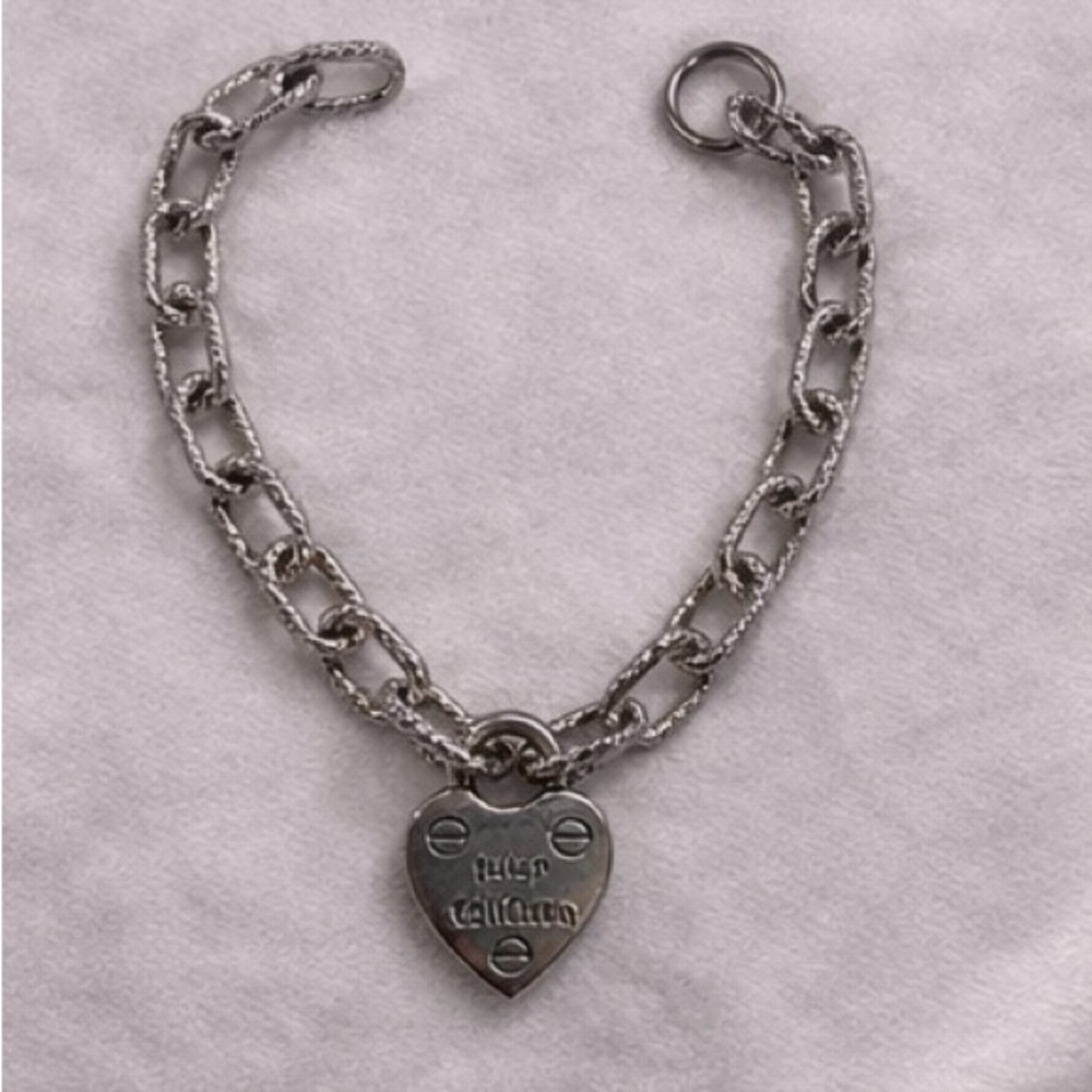 Juicy Couture Keyhole Heart Charm Bracelet